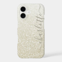 Modern Champagne Glitter Girly Chic Personalised