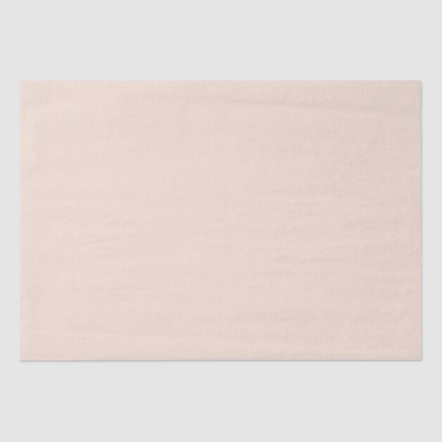 Modern Champagne pink Plain Solid Colour Tissue Paper (Front)