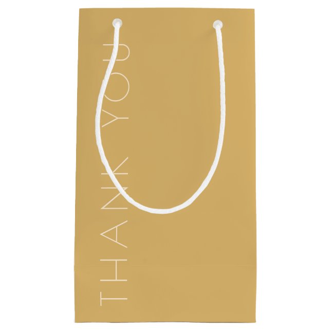 Modern Champagne Tonal Small Gift Bag (Front)