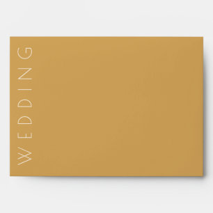 Modern Champagne Tonal Wedding Envelope