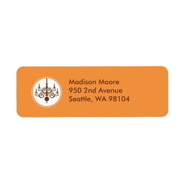 Modern Chandelier Label (Front)