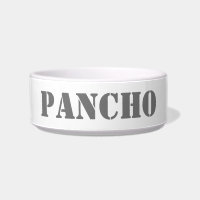 Modern charcoal grey custom name dog cat