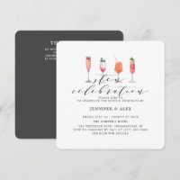 Modern Charcoal Grey Sten Celebration