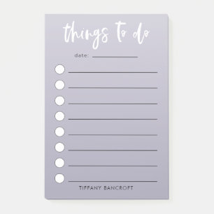 Modern Checklist Things To Do Add Your Name Post-it Notes