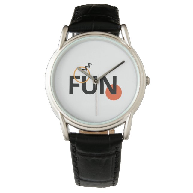 Modern, cheerful, lively, cool, trendy design Fun Watch (Front)