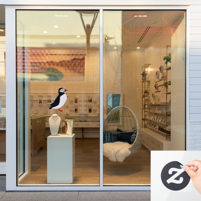 Modern cheerful puffin (Store Window)