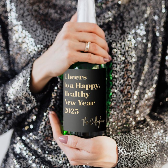 Modern Cheers Personalised Bottle Label (Creator Uploaded)