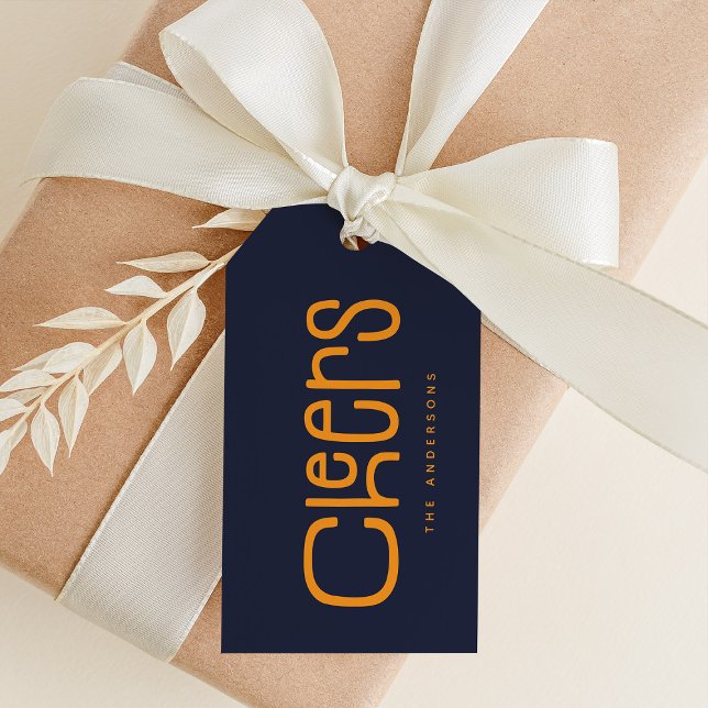 Modern Cheers' Personalised  Gift Tags (Creator Uploaded)