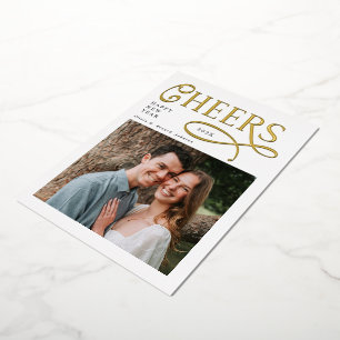 Modern Cheers Typography Photo Happy New Year