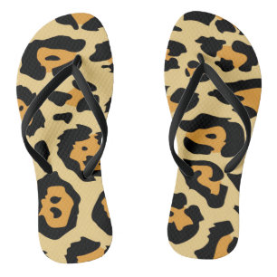 Modern Cheetah Spots Pattern Jandals