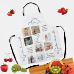 Modern Chef Photo Collage Best Grandma Ever Aprons<br><div class="desc">Surprise your grandma with this modern cute photo collage with trendy artistic typography with dedication to your beloved grandmother to celebrate Mother's Day or grandma's birthday with this nice keepsake for grandma kitchen. Personalise it with your best photos and grandkids names.</div>