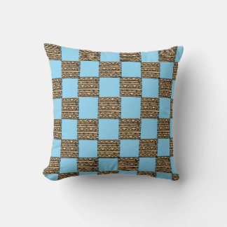Modern Chequerboard Geometric pattern Cushion
