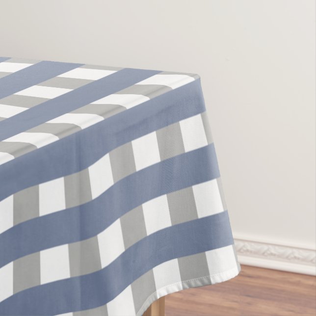 Modern Chequered Pattern Tablecloth (In Situ)
