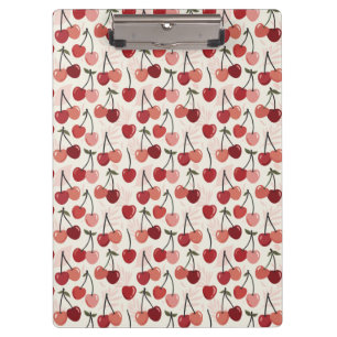 Modern Cherry Pattern Clipboard