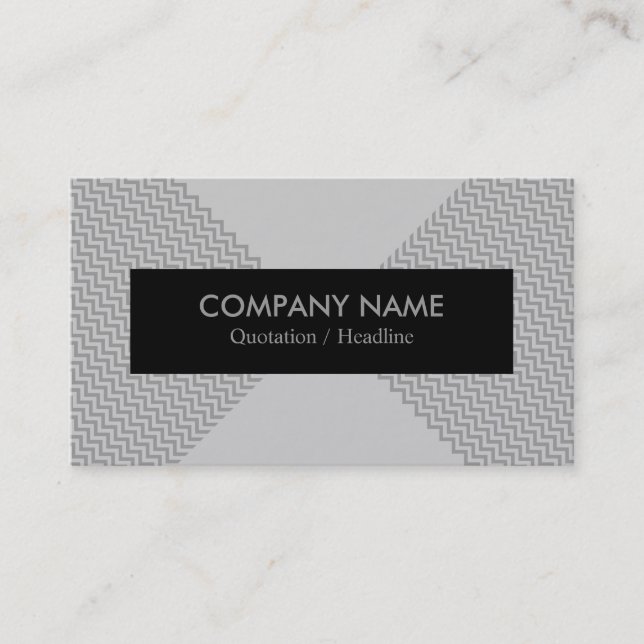 Modern Chevron Business Card (Front)