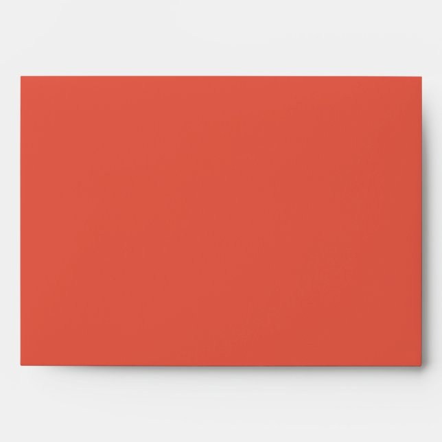 Modern Chevron Coral/Navy Wedding Envelope (Front)