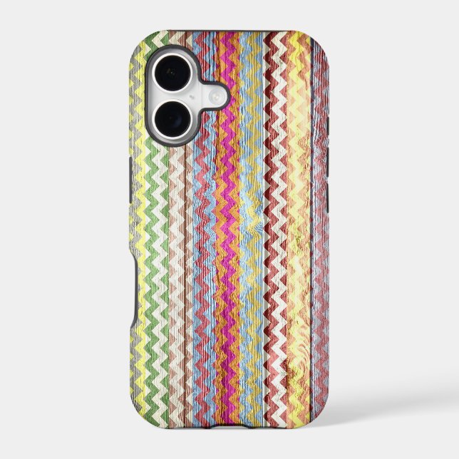Modern Chevron Pattern Wooden #3 (Back)