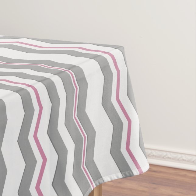Modern Chevron with any Colour Tablecloth (In Situ)