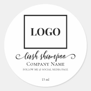 Modern Chic Add Logo Custom Lash Cleanser Label
