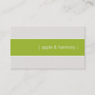 Modern Chic Apple Green Business Card