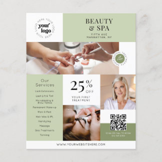 Modern Chic Beauty Business Services Promotional Flyer
