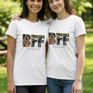 Modern Chic BFF Photo Collage Besties T-Shirt