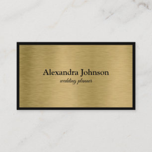 Modern Chic Black and Gold Foil Luxury Business Ca Card