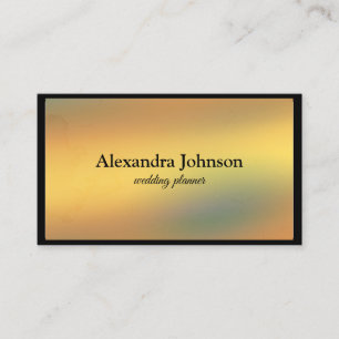 Modern Chic Black and Gold Foil Luxury Business Ca Card