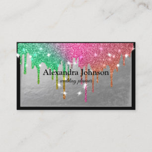 Modern Chic Black and Gold Foil Luxury Business Card