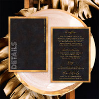 Modern Chic Black Gold Luxurious Wedding Details