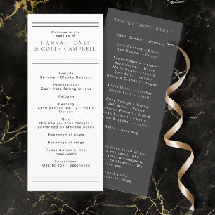 Modern Chic Black & White Typography Programme