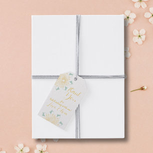 Modern Chic Boho Floral Sweet 16 Birthday Party Gift Tags