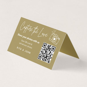 Modern Chic Capture The Love QR code Folded Card
