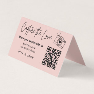 Modern Chic Capture The Love QR code Folded Card