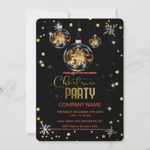  Modern Chic Corporate Christmas Party  Invitation