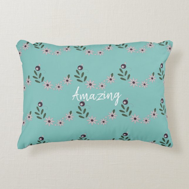  Modern Chic Customise Floral  Decorative Cushion (Front)