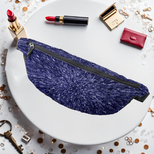 Modern, chic design in dark blue, glitter effect bum bags