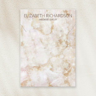 Modern Chic Elegant Luxury Glam Jewellery Display Business Card