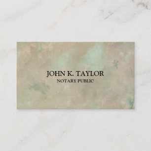 Modern chic elegant notary public business card