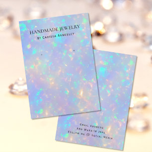 Modern Chic Faux Holographic Earring Display Card