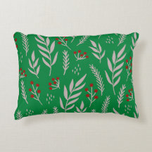 Modern Chic Floral Accent Pillow
