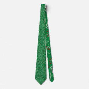 Modern Chic Floral Neck Tie