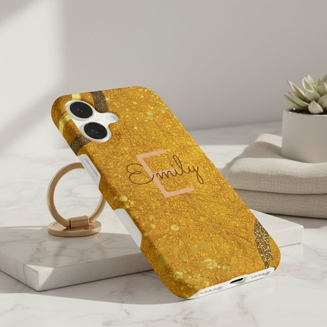 Modern Chic Gold Glitter Abstract Pattern Stylish (Creator Uploaded)