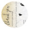 Modern chic gold glitter marble order thank you