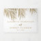 Modern chic gold palm tree elegant wedding