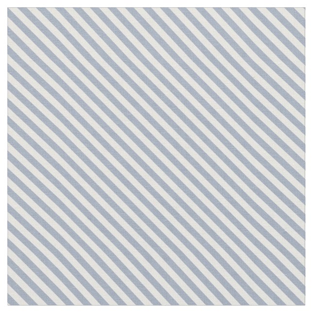 Modern chic grey blue and white stripes fabric (Close Up)
