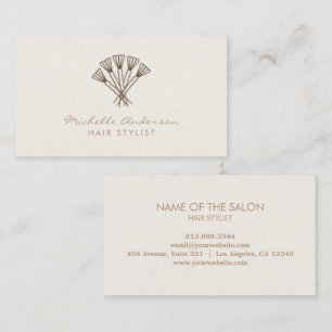 Modern Chic Hair Stylist Beauty Salon Bobby Pins   Business Card