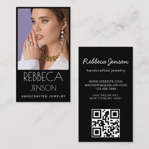 Modern Chic Jewellery Designer Business Card