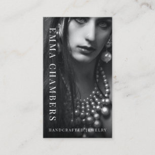 Modern Chic Jewellery Designer Business Card