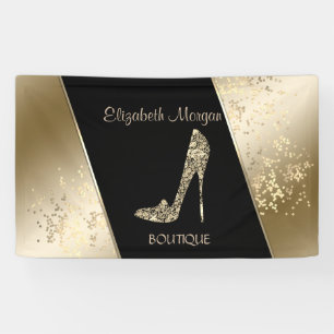 Modern Chic  ,Luminous, Diamonds  High Heels Banner